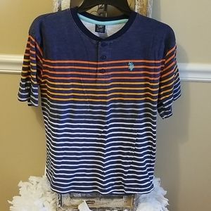 Polo - Cotton stripe shirt - Size XL (16/18)